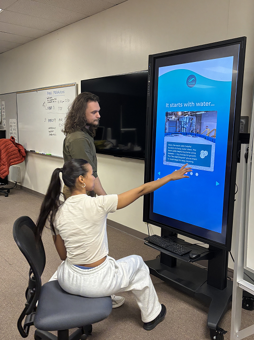 User testing session